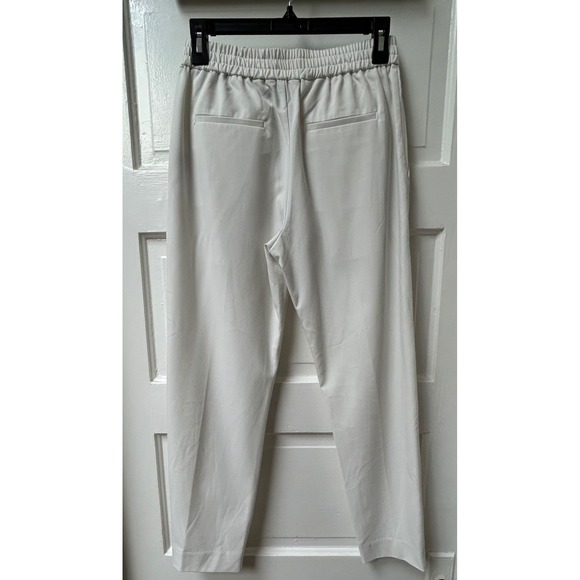 All Saints Aleida Lightweight White Pleated Trousers Tri Pants Size 0 $169 - Picture 11 of 13
